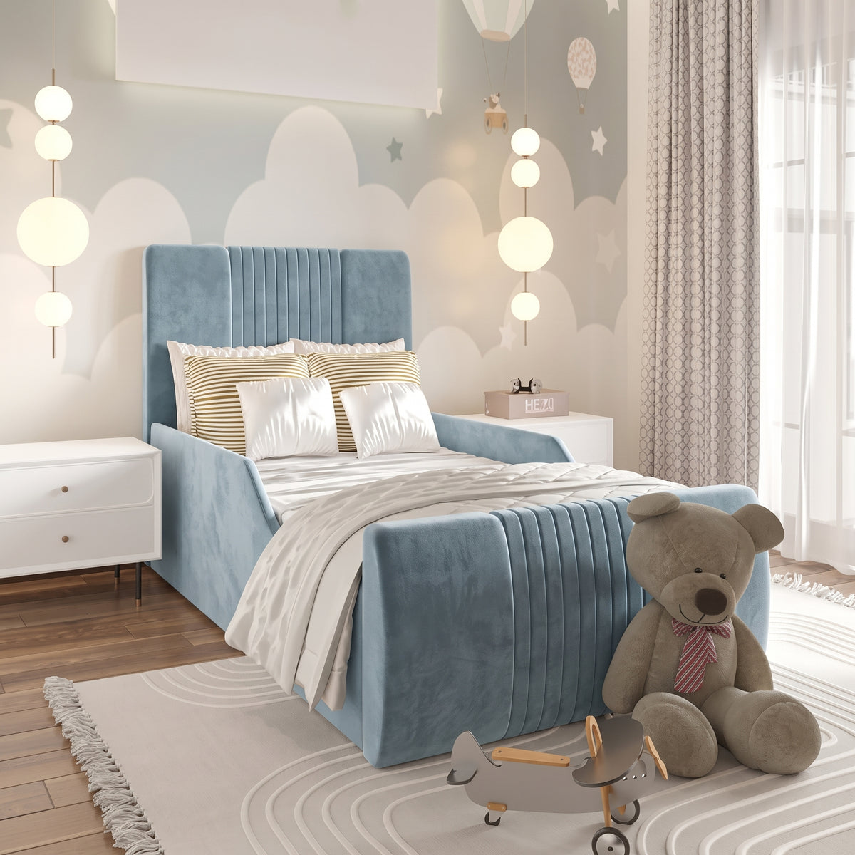 Plush Velvet Ice Blue