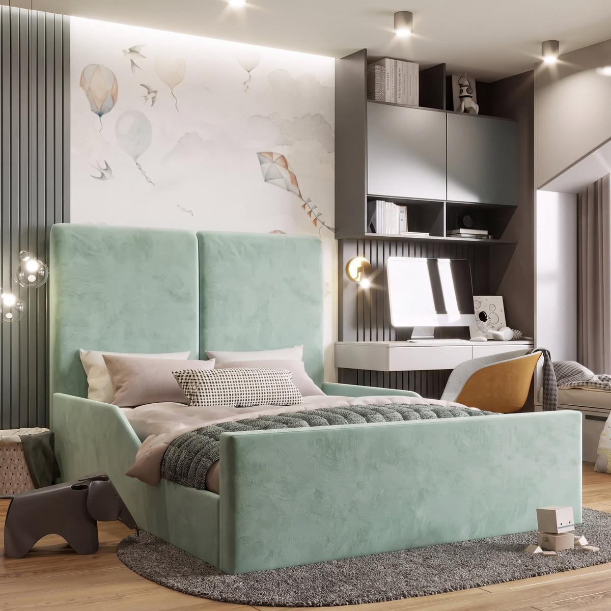 Plush Velvet Seafoam