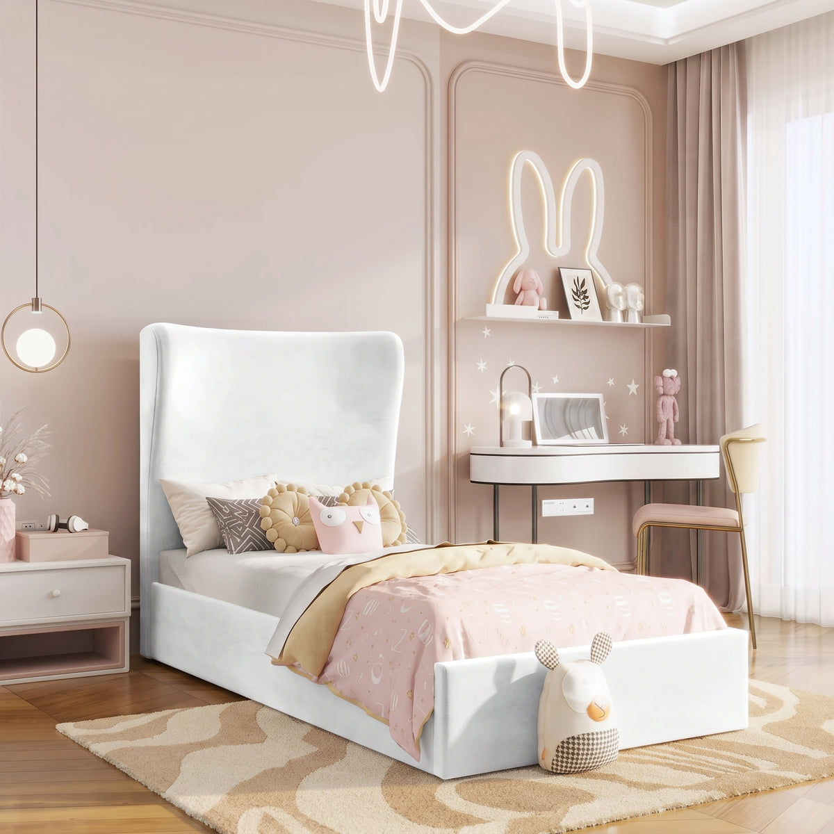 Plush Velvet White