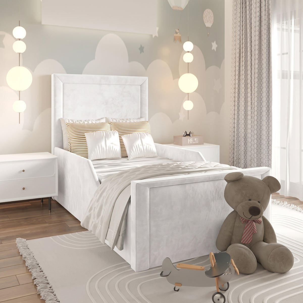 Plush Velvet White