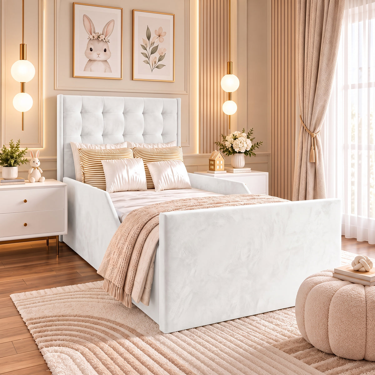 Plush Velvet White