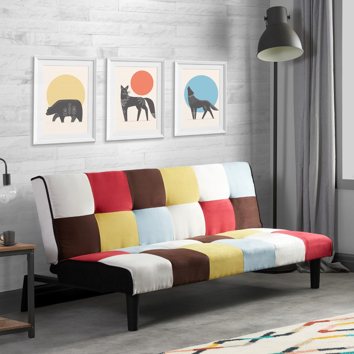 Aurora Rainbow Patched Sofa Bed