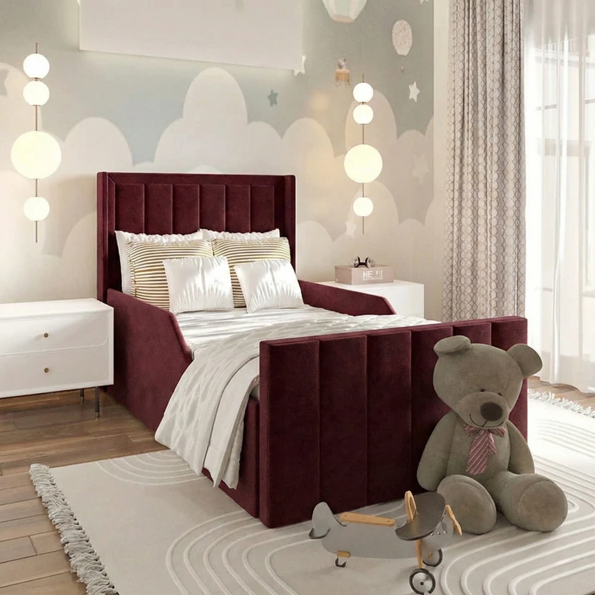 Plush Velvet Burgundy