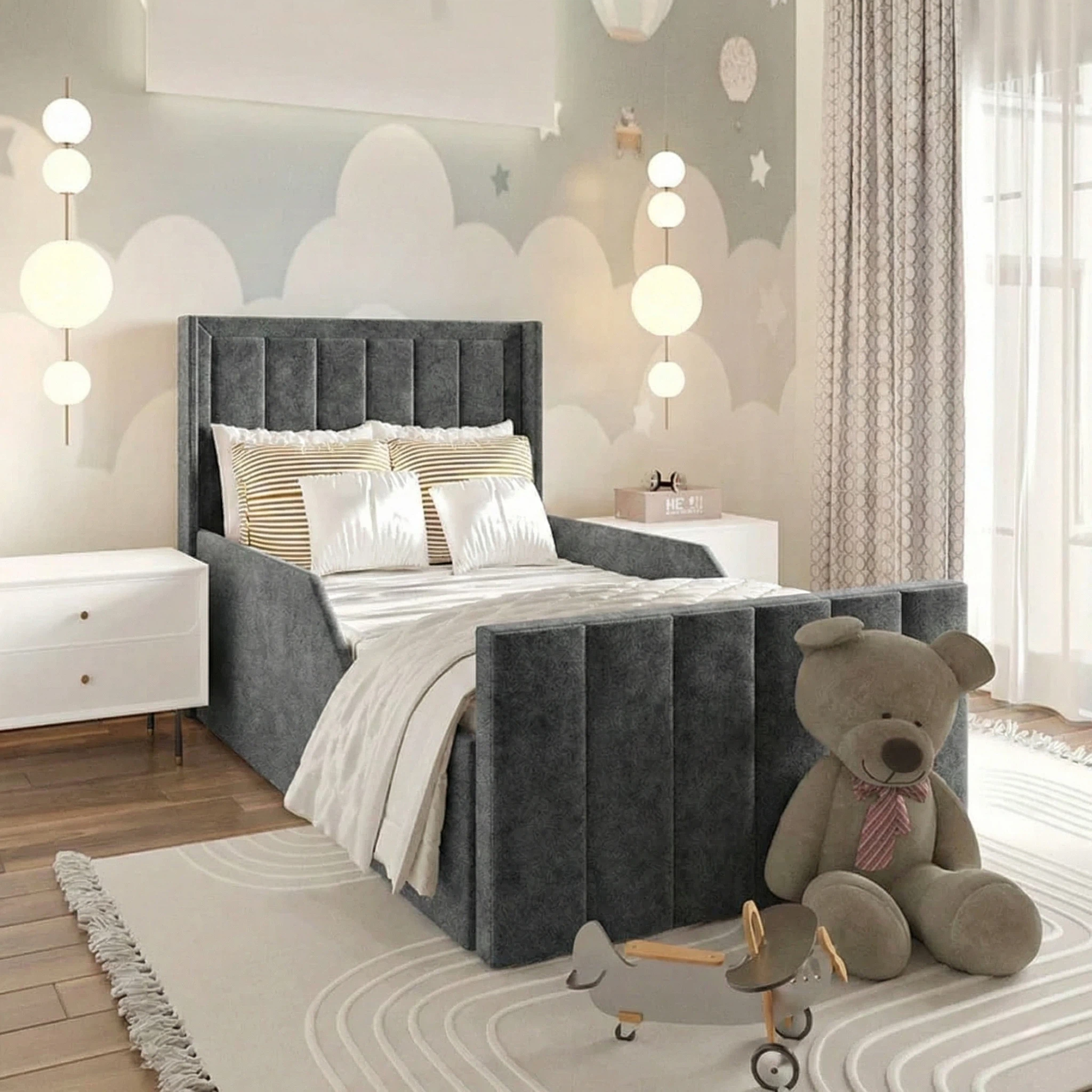 Plush Velvet Charcoal