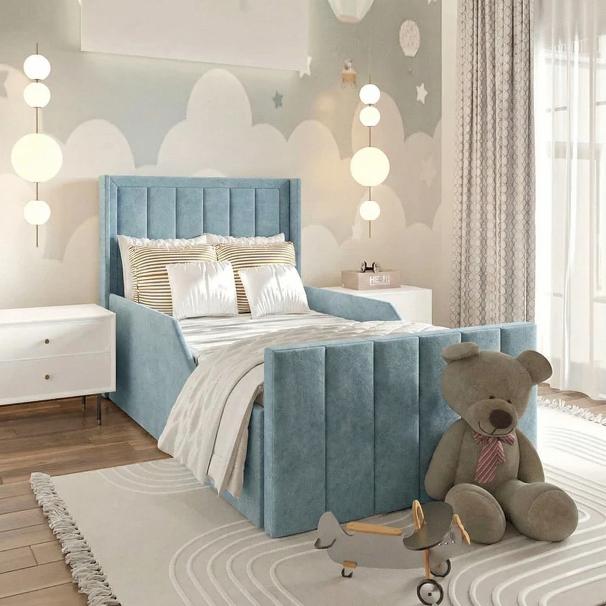 Plush Velvet Ice Blue