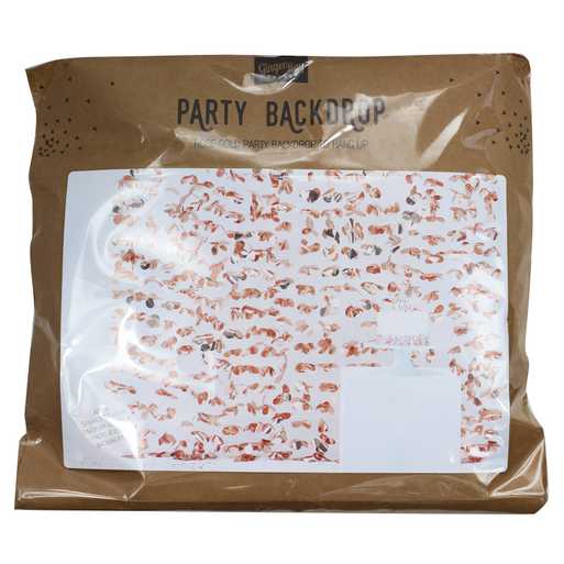 Rose Gold Flower Foil Curtain Backdrop Babyfair Ltd