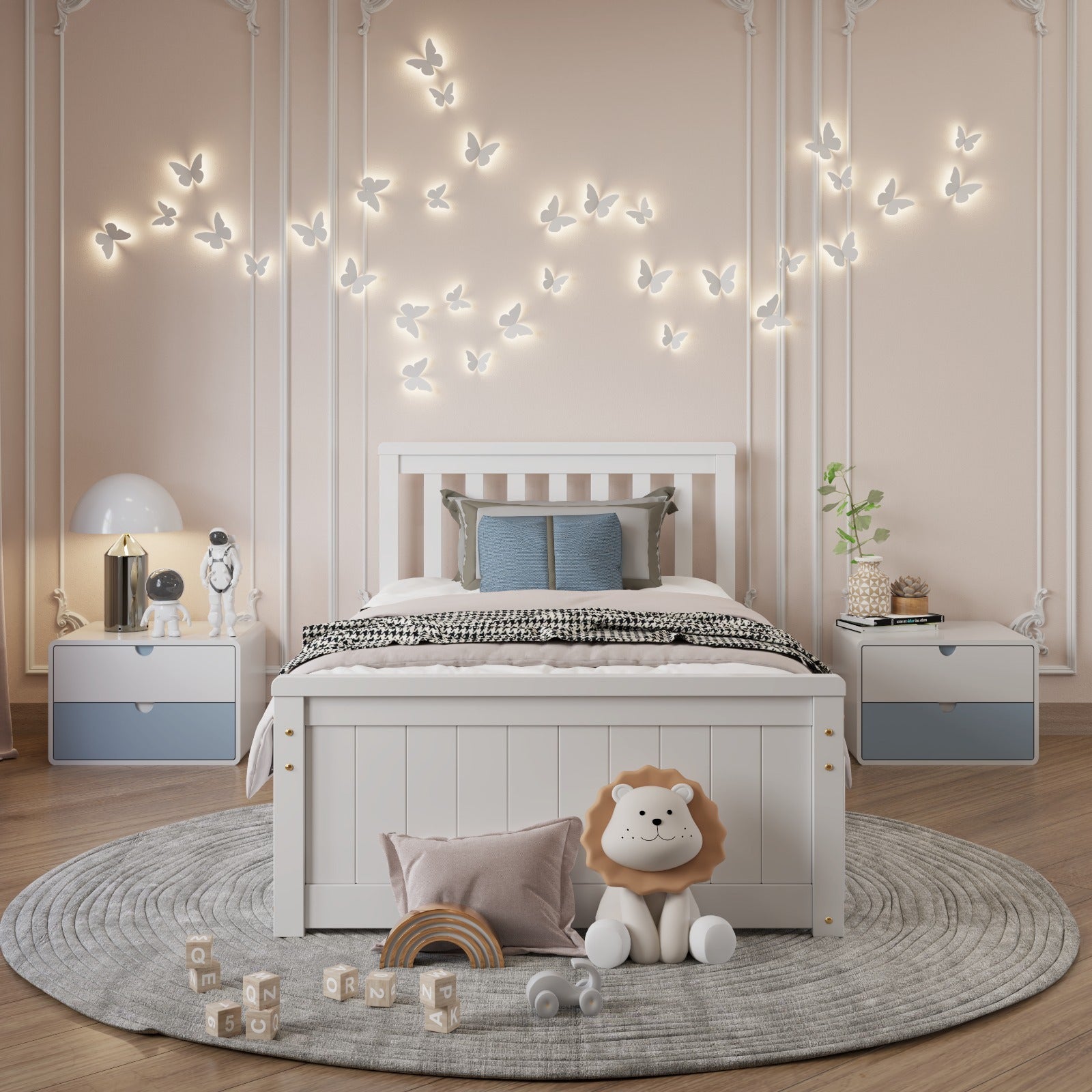 Timeless White Kids Storage 4 Drawer Bed