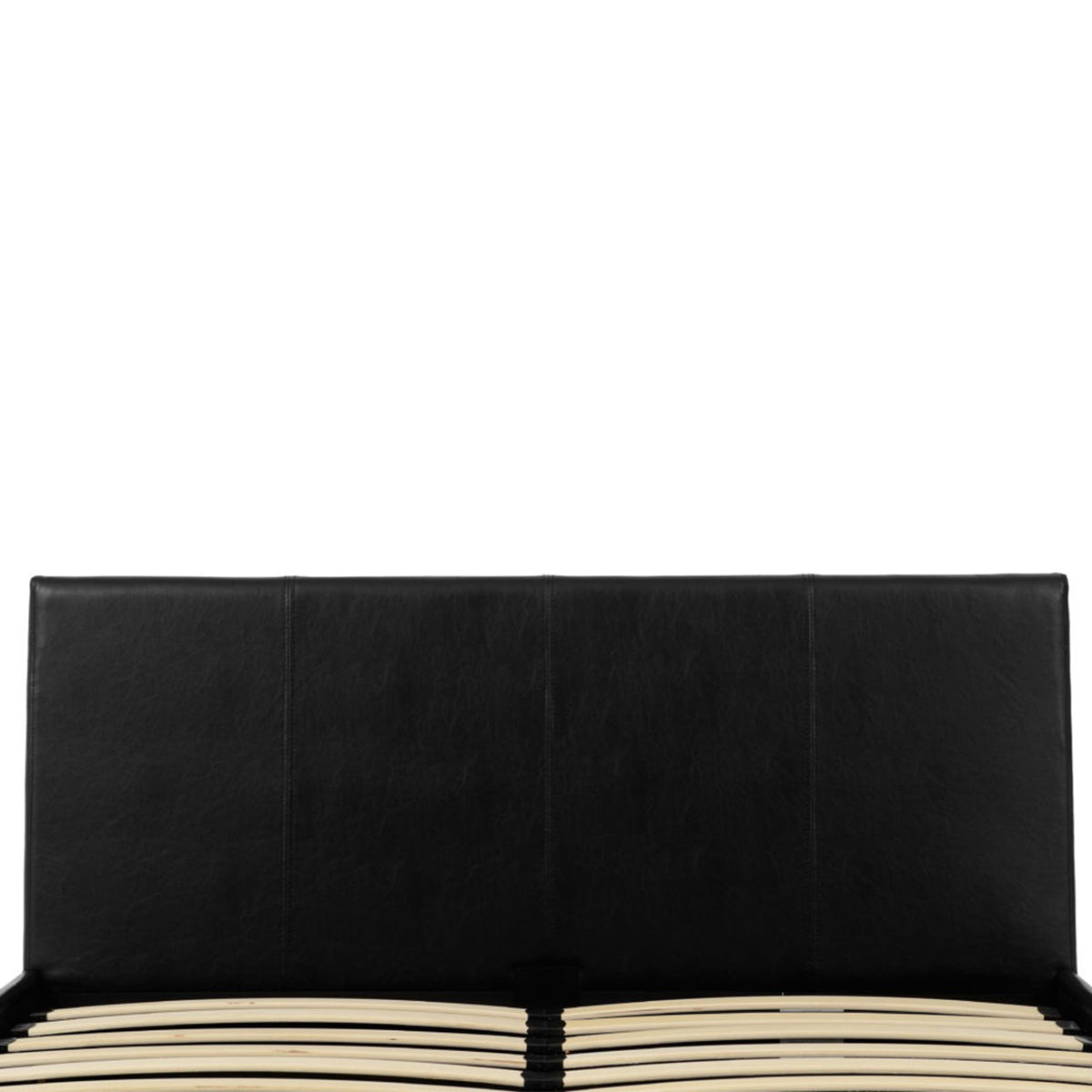 Waverley 5FT Storage Bed - Black Faux Leather