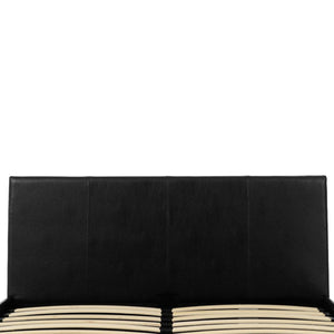 Waverley 5FT Storage Bed - Black Faux Leather