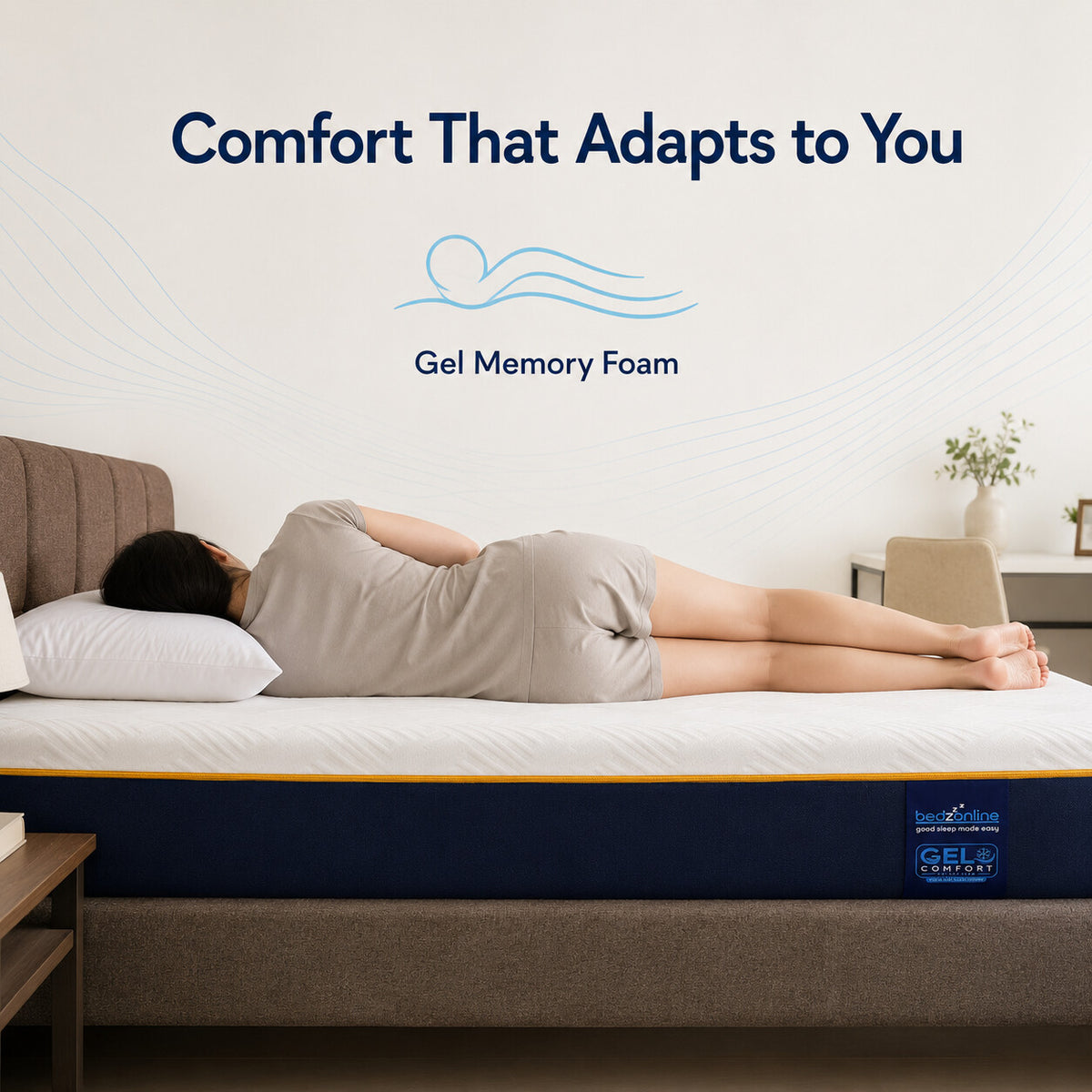 BedzOnline GelComfort cooling gel memory foam mattress