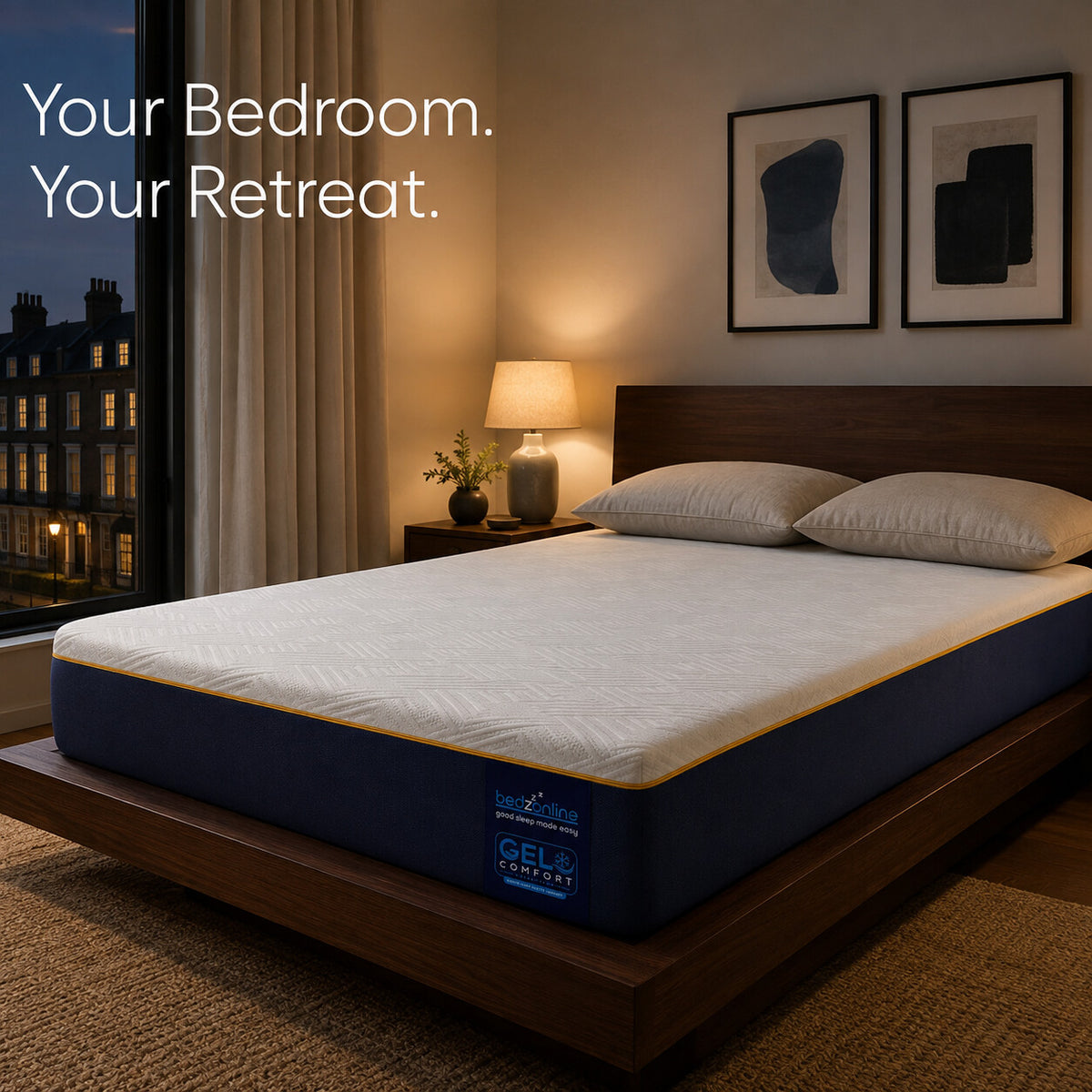 BedzOnline GelComfort cooling gel memory foam mattress