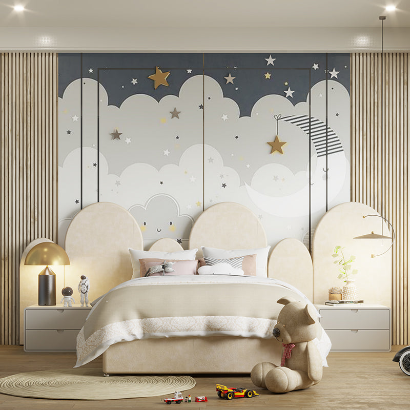 Circus Velvet Bed With Wall Panels (included 3x large 3x medium panels)