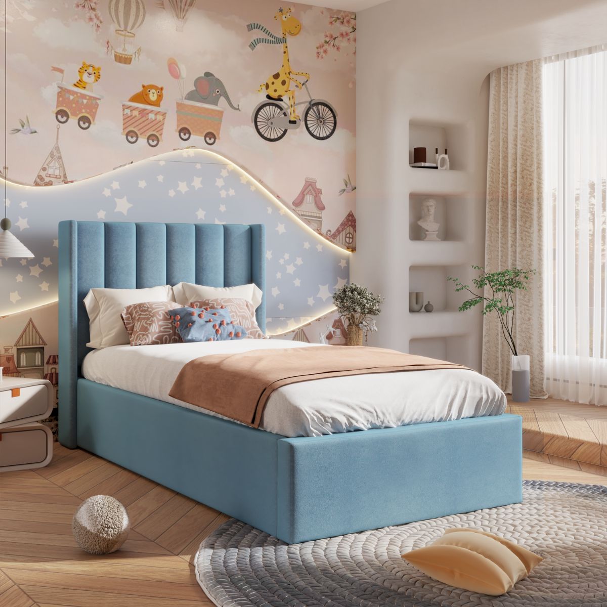 Freya Kids Bed Baby Blue