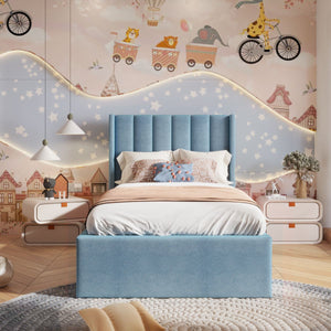 Freya Kids Bed Baby Blue