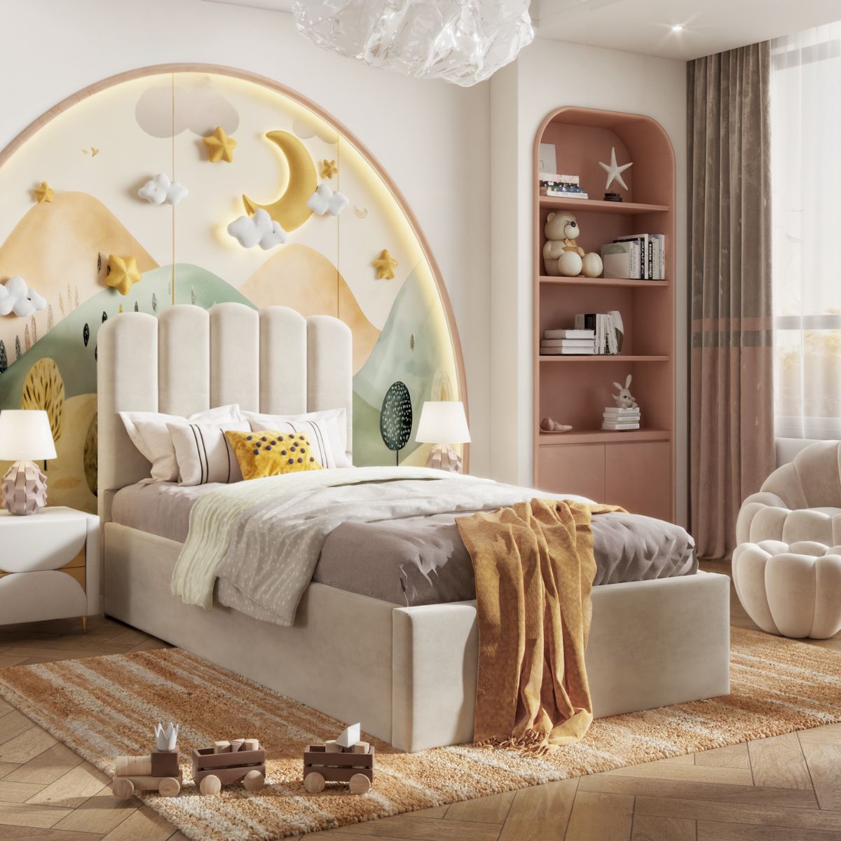 Mila Kids Bed Ivory