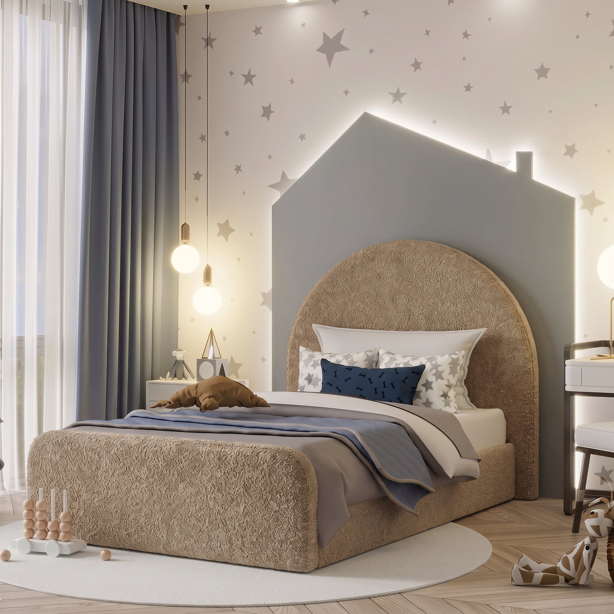 Boucle Warwick Andes Nougat