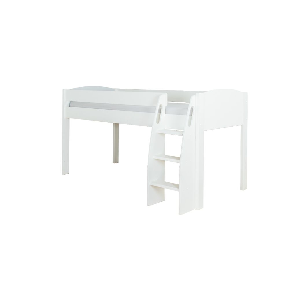 Stompa UNOS Mid Sleeper Frame White