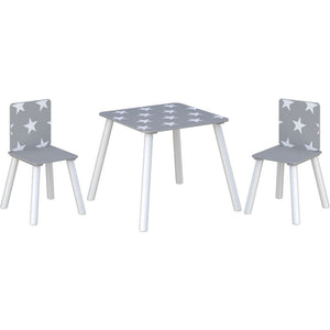 Kidsaw Star Table & Chairs Grey