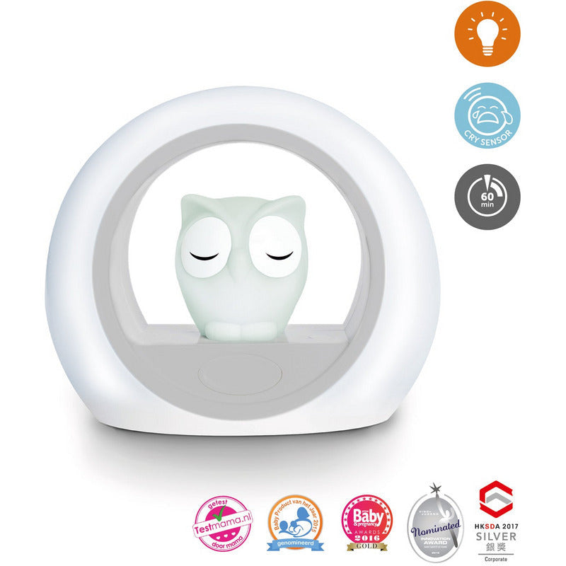 Zazu Lou the Owl Nightlight - Grey